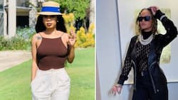 Mzansi weighs in on Kelly Khumalo’s maternity fashion after peep claims singer is copying Rihanna’s style
