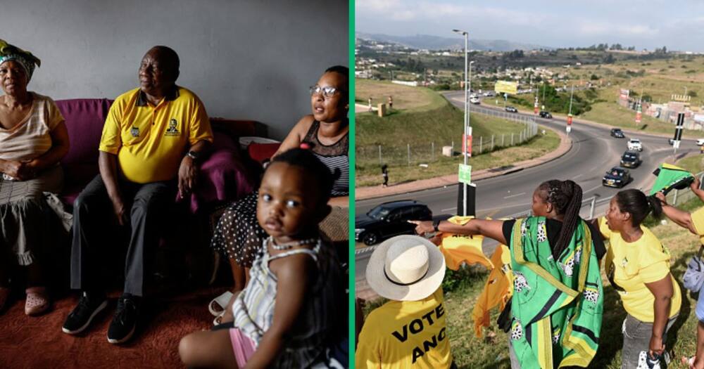 ANC members were captured in a video washing laundry during their door-to-door campaign.