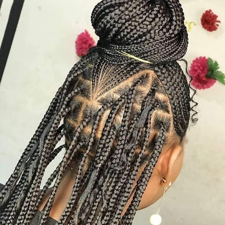 Best straight 2024 back braids