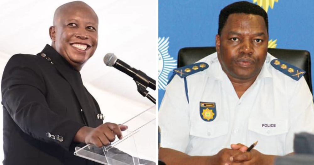 Police commissioner, General Fannie Masemola, Julius Malema, Minister of Police, Bheki Cele, Politician, crime, legal, illegal
