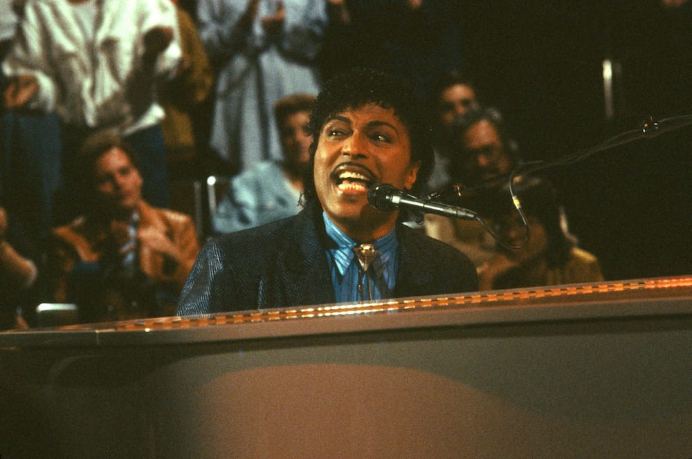 Little Richard performs onstage in 1980.