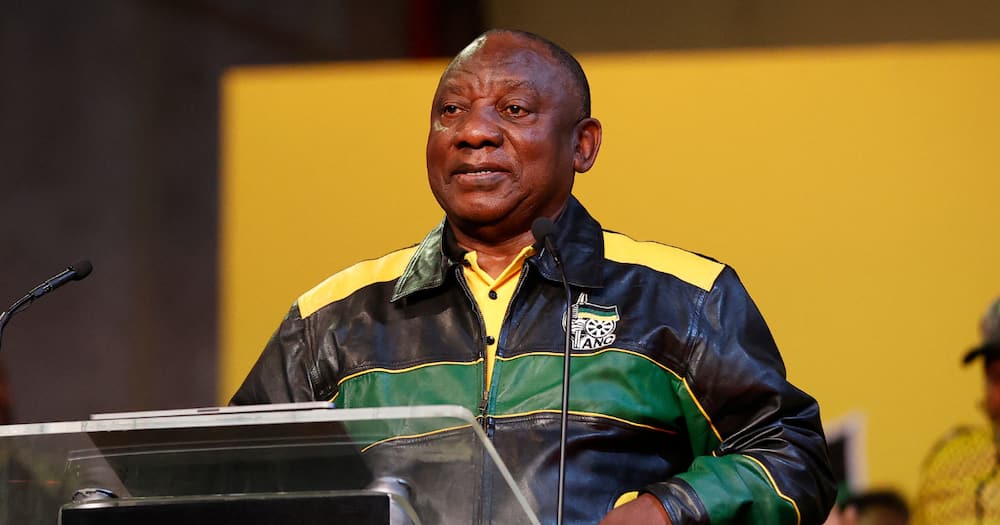 President Cyril Ramaphosa delivers the keynote address at the ANC policy conference