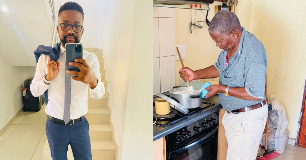 Domesticated, Independent, Old timer, Pensioner, Cooking, Kitchen, Social media, Twitter, Tweep, Pap, Stiff porridge