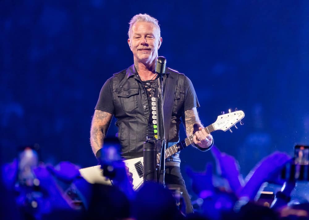 James Hetfield of Metallica performs at Ford Field