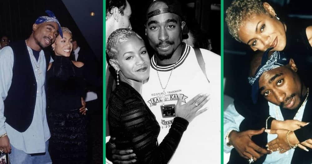 Actress and author Jada Pinkett Smith with her childhood friend and slain rapper Tupac Shakur.