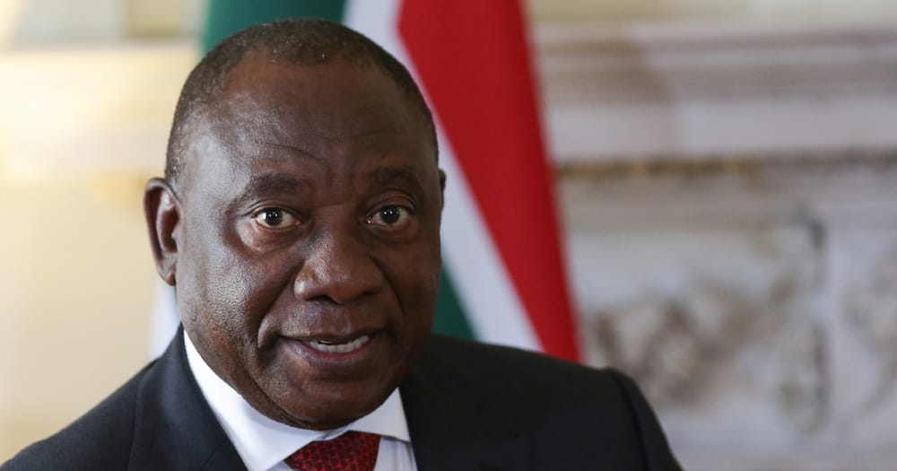 Britain's Prime Minister Theresa May (not pictured) meets South Africa's President Cyril Ramaphosa for bilateral talks