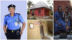 It took 3 weeks to complete: Kind policewoman builds fine house for poor widow who lived in mud house