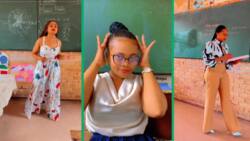 South African teacher wows Mzansi with stunning outfits and stylish classroom presence on TikTok