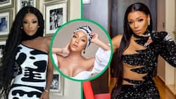 Bonang Matheba tells Thando Thabethe about new talent agency on 'HerStory Unplugged' after leaving CSA