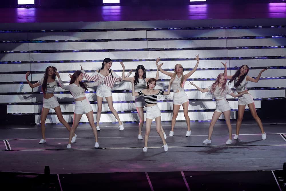 Girl group Girls' Generation performing on stage