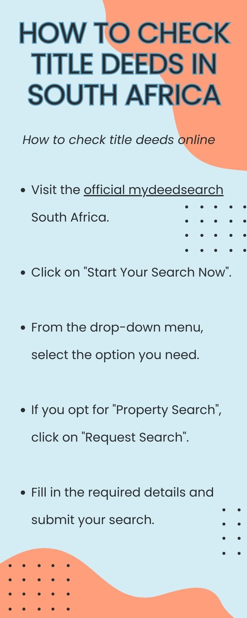 How to check title deeds in South Africa
