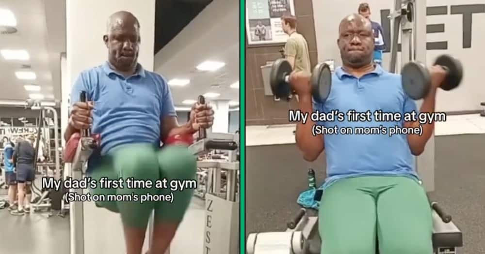 A man trains for the first time in his life