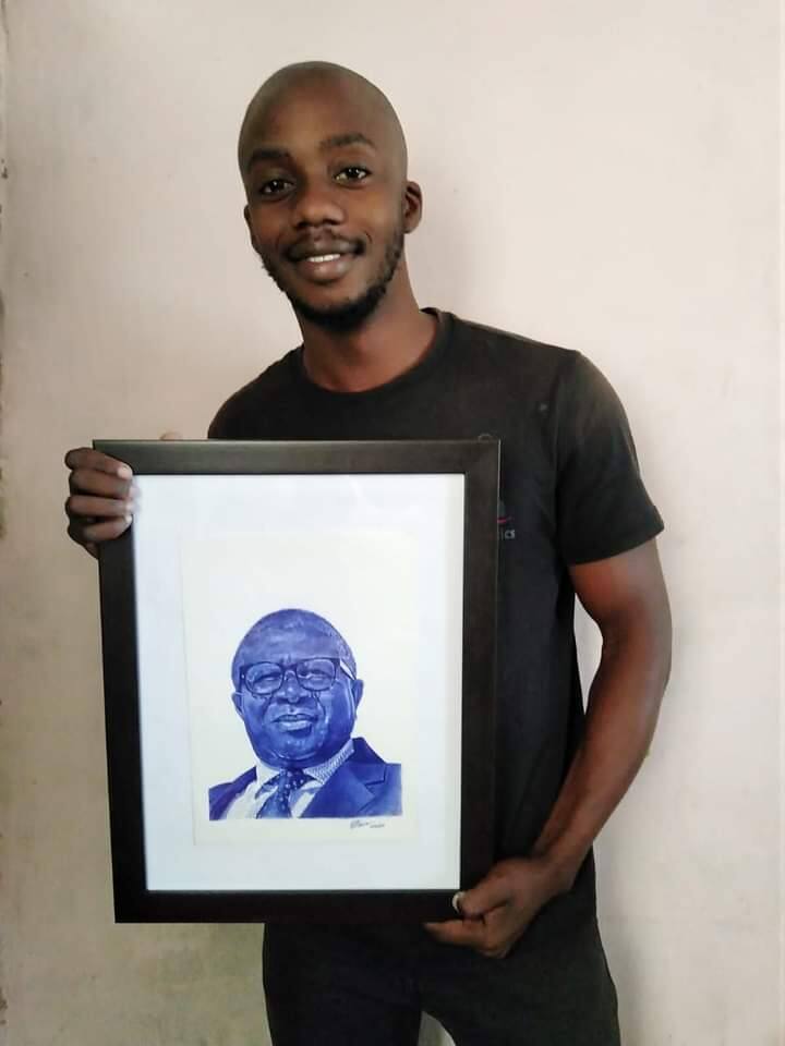 Exclusive: Meet Kagiso Mabusela Who Draws Pretty Art of Politicians