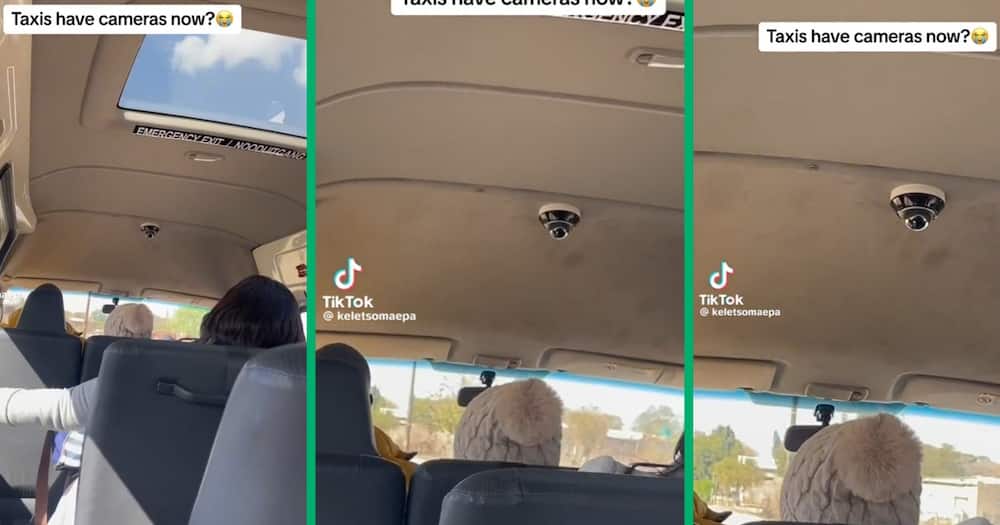 A video of taxi with CCTV camera inside