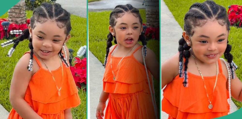 Netizens loved a cute baby that had neat cornrows on her head