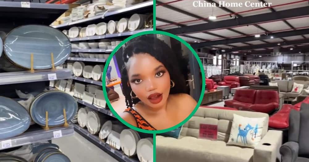 Woman shares plug for affordable furniture and home goods at Durban China shop
