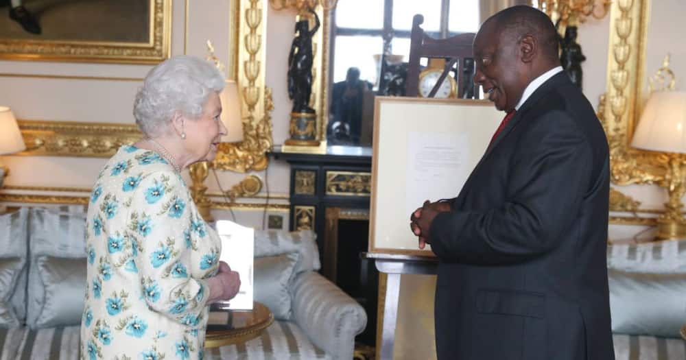 President Cyril Ramaphosa and Queen Elizabeth II