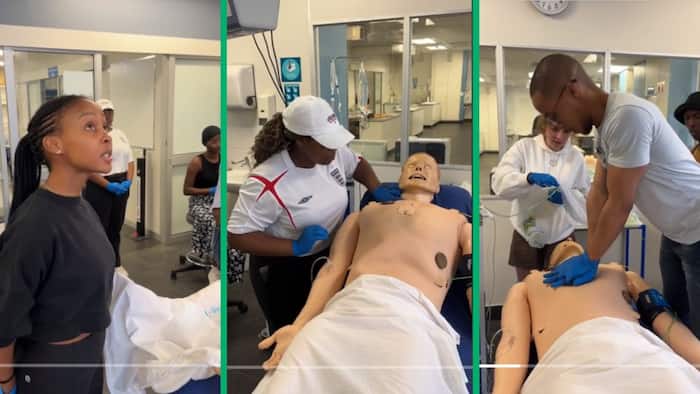 UCT 3rd year students tackle medical simulation in humorous TikTok video