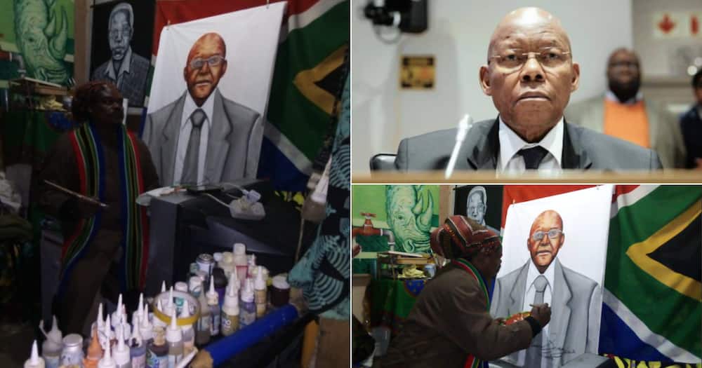 Rasta, Ben Ngubane, Dedicates painting, mixed social media reactions