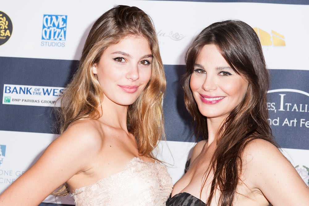 Camila Morrone with her mother during the 9th annual Los Angeles Italia Film, Fashion and Art Fest opening night ceremony held at TLC Chinese 6 Theatres in February 2014.