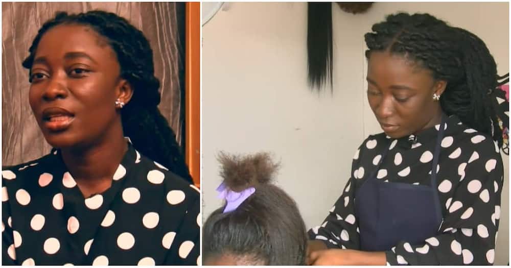 First-class UG graduate turned hairdresser