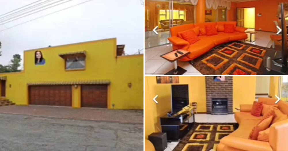 Yellow home for sale