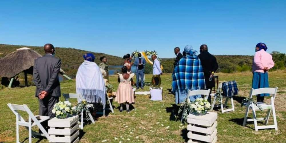 Mzansi Goes Wild for Snap of Elegant and Small Wedding: "I Love This"