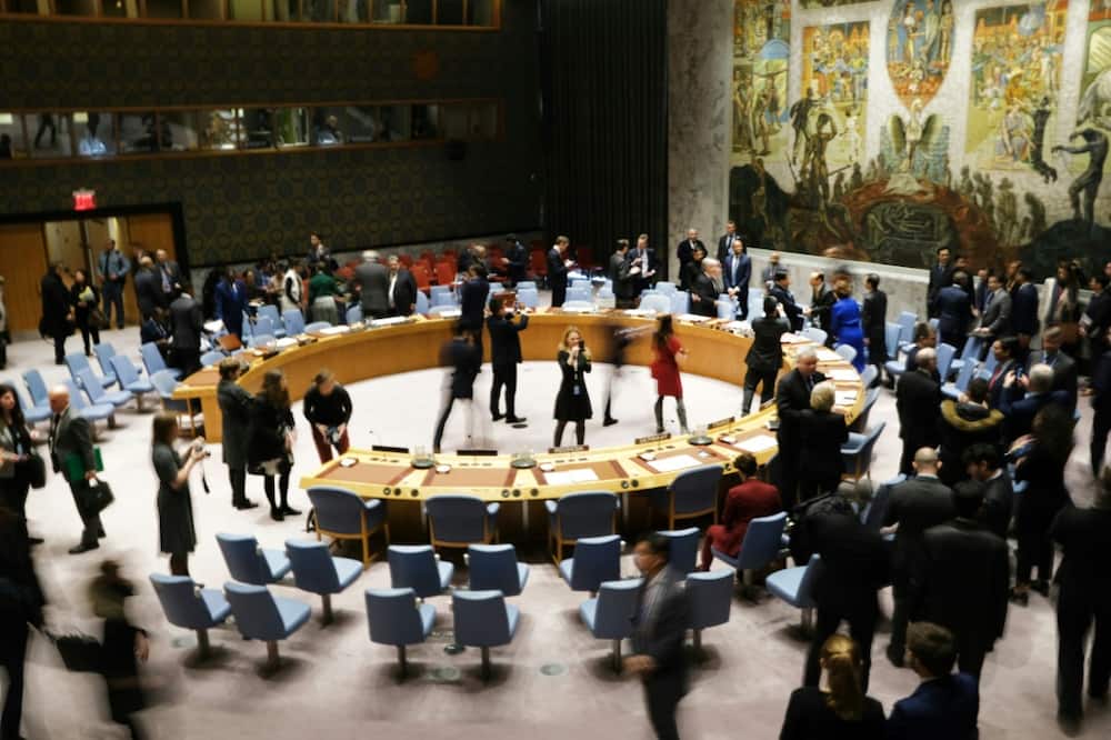 The UN Security Council meets in New York, in January 2020
