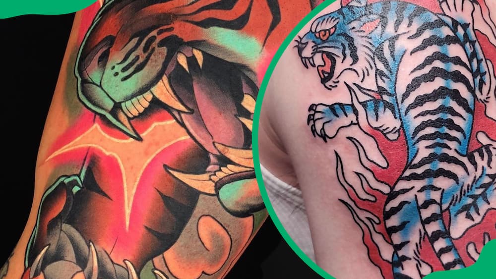 Tiger in a Storm tattoo