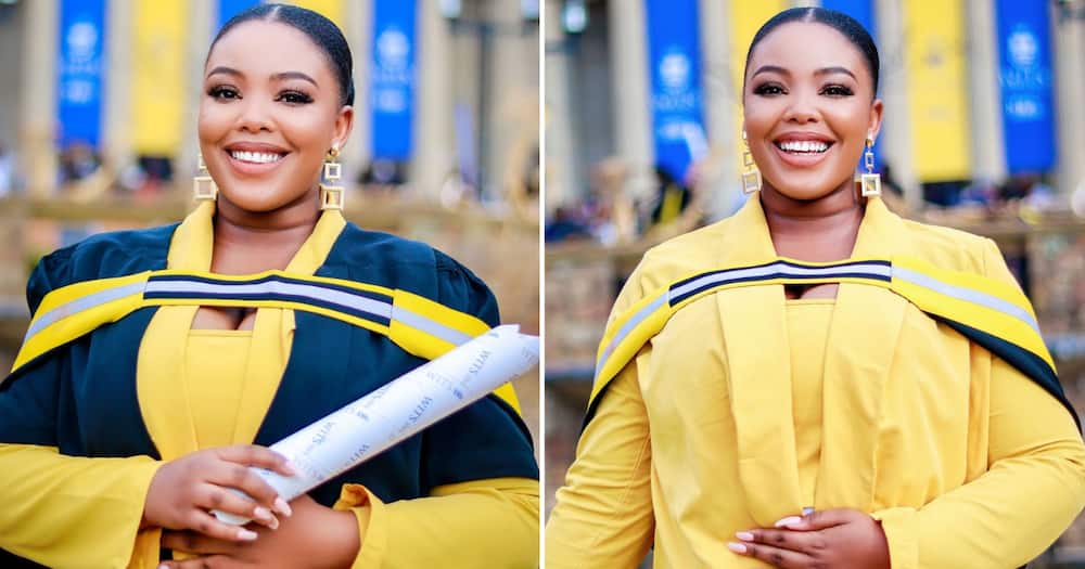 A lovely honours graduate from Johannesburg is excited about obtaining her psychology degree with distinction