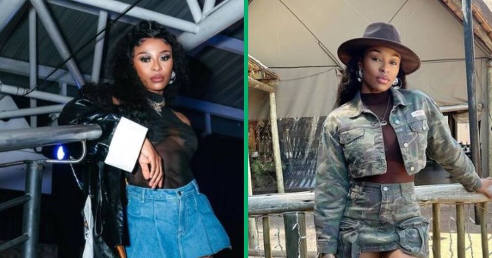 DJ Zinhle looks stuning on night out