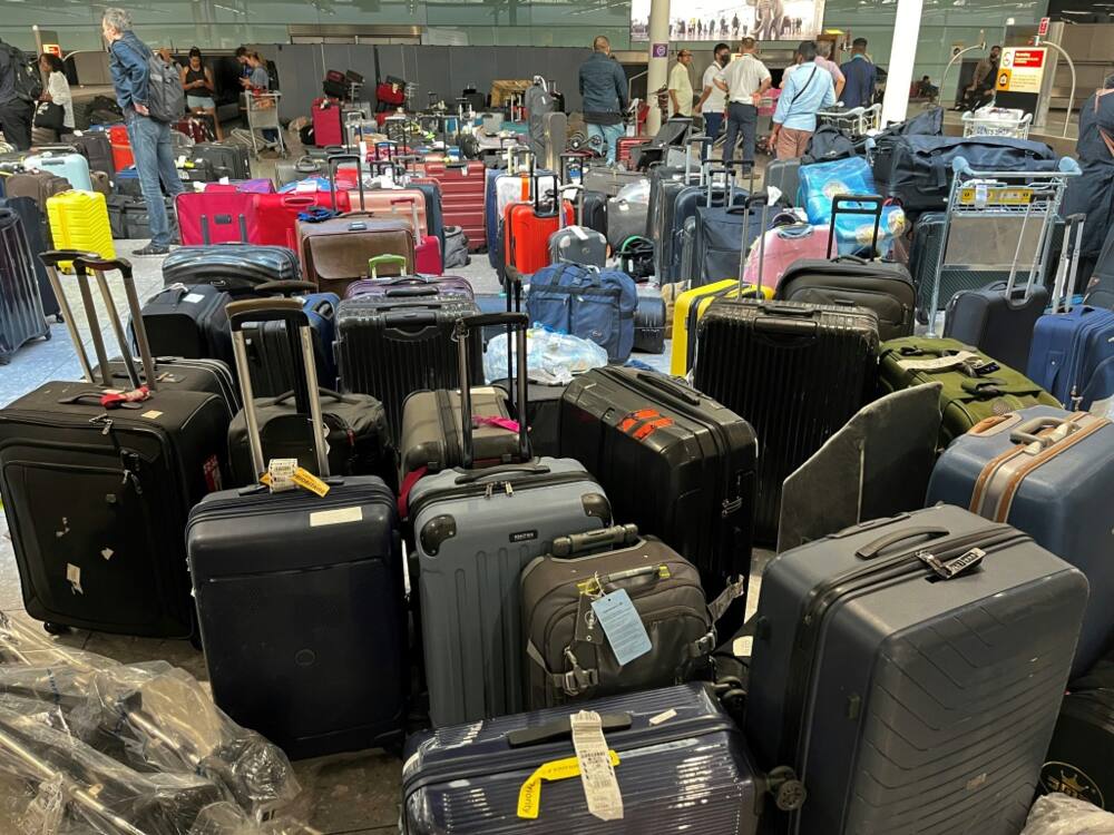 Top airports have been plagued by mountains of misplaced luggage