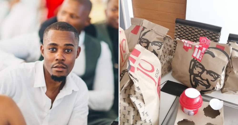 Hungry Man Posts Picture of His Large KFC Order, Sends the People of