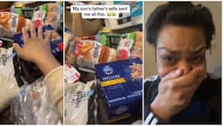 Pregnant woman weeps after seeing package her ex's wife sent her, shares video: "Another day to cry