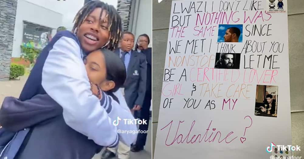 South African Indian girl asks boyfriend to be her Valentine