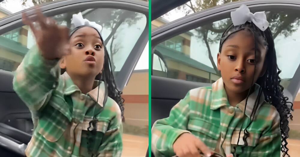 This mom knew what was coming when she arrived late to fetch her sassy baby girl from school