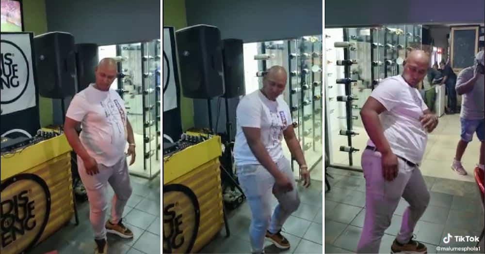 A dude busted some moves with his belly.