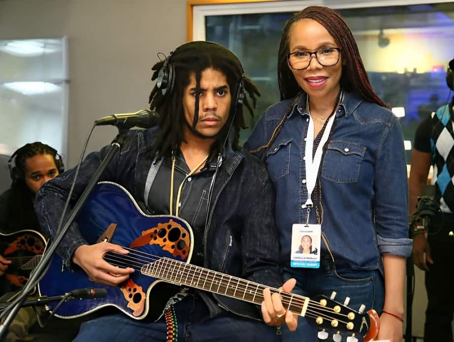 Skip and Cedella Marley at SiriusXM Studios in New York City.