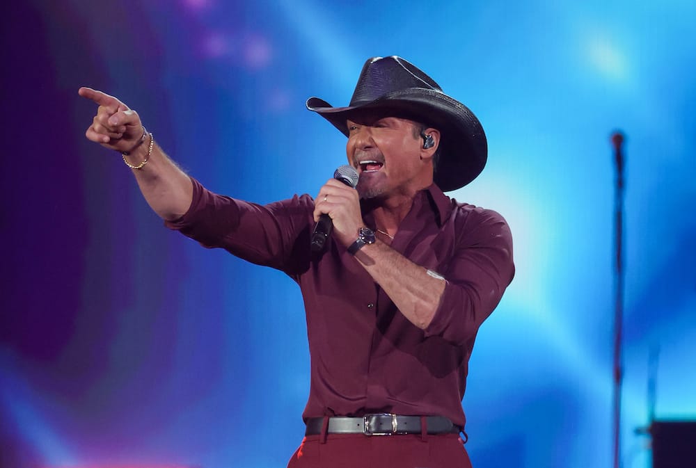 Tim McGraw performs onstage