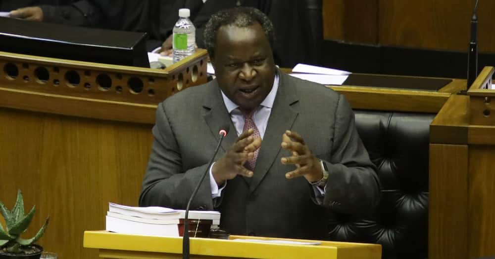Tito Mboweni delivers his budget in Parliament