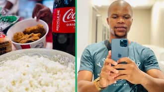 Hilarious video shows Zulu men bringing pot of cooked phuthu and extra food to KFC