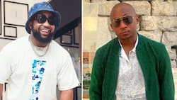 Khuli Chana shows love to Cassper Nyovest after his lit performance at #FillUpMmabathoStadium, rapper thanks Mufasa for hosting him with two clips