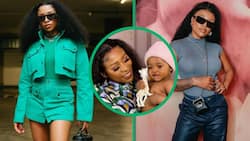 DJ Zinhle's daughter Asante sings ‘Water’ in a cute video, SA gushes: “Tyla was found shaking”