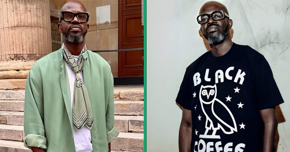 DJ Black Coffee;s recent outfit was dubbed a miss.