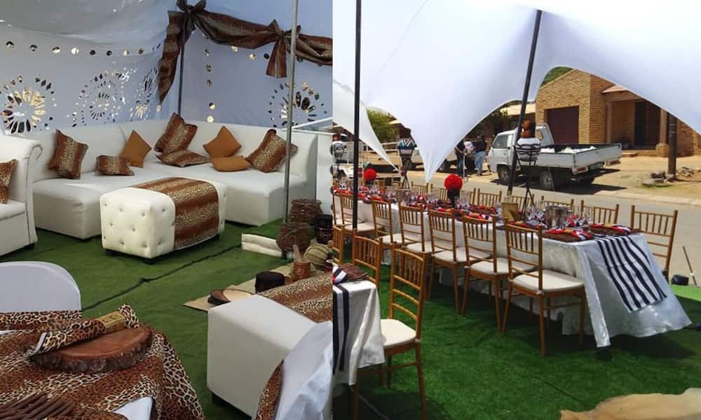 classy zulu traditional wedding decor
