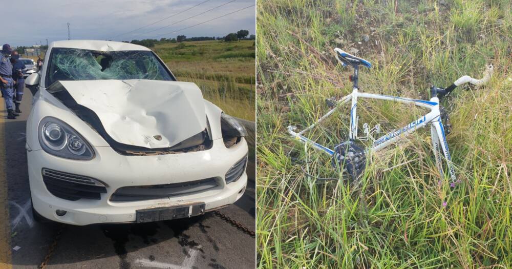 Porsche driver, kills famous brand executive, cycling, near cradle of humankind, Businessman Andre Piehl, drunk driving, Johannesburg
