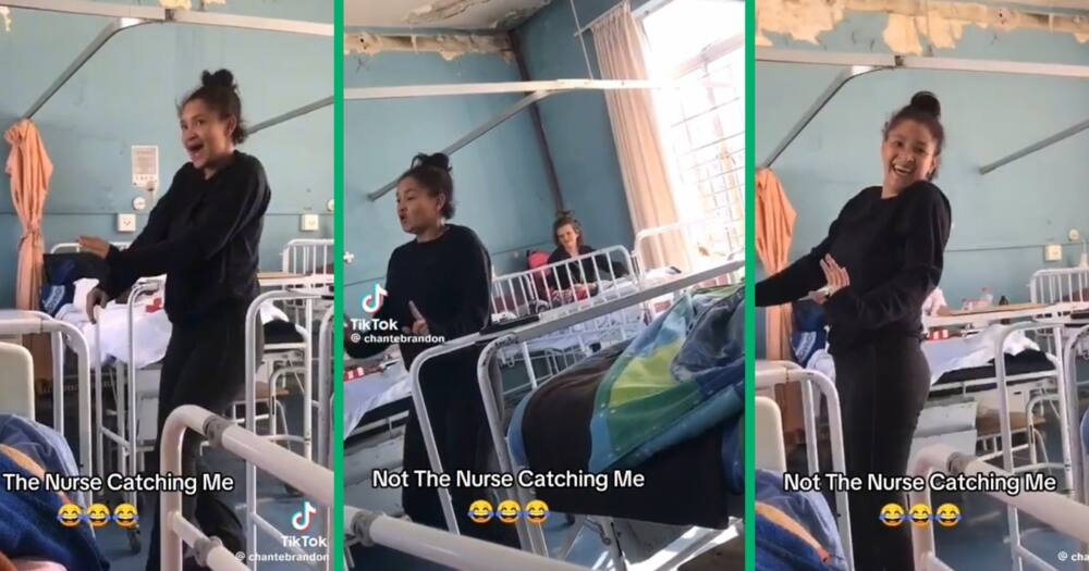 A hospital patient performed a the 'Mnike' dance challenge