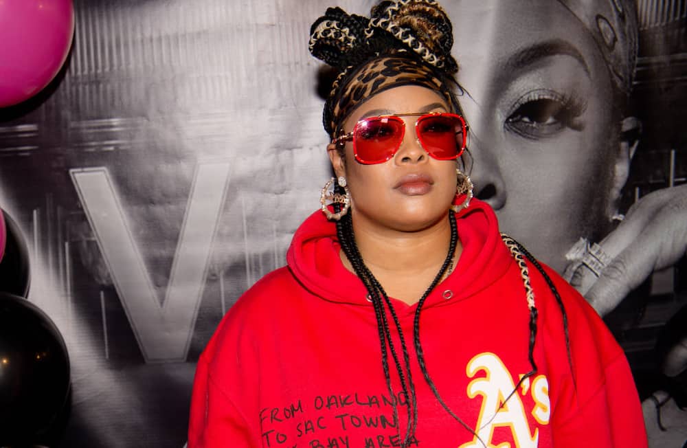 Da Brat at he new music listening party at EMBR Lounge