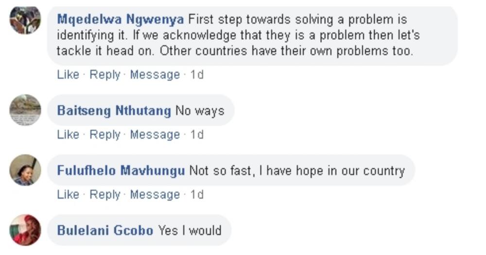 Briefly News asked and Mzansi answered: To leave Mzansi or stay? Briefly News asked and Mzansi answered: To leave Mzansi or stay?