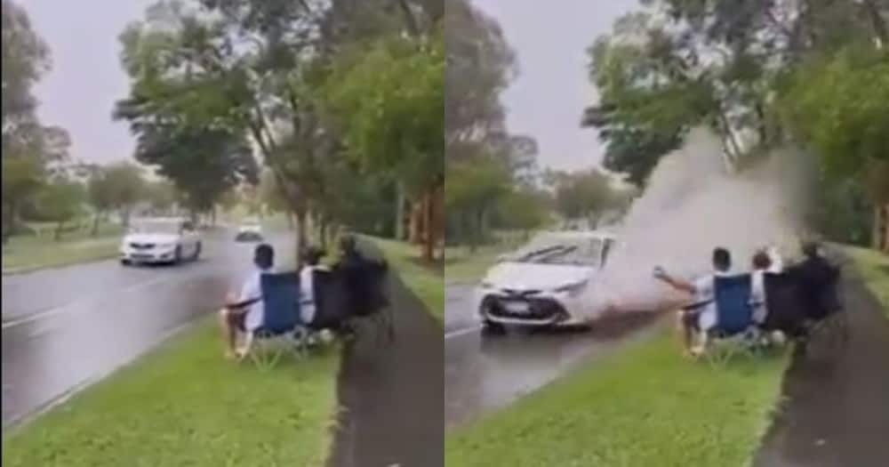 Splish Splash: Hilarious Video of Men Waiting for Cars to Drench Them With  Water Has Peeps Living 